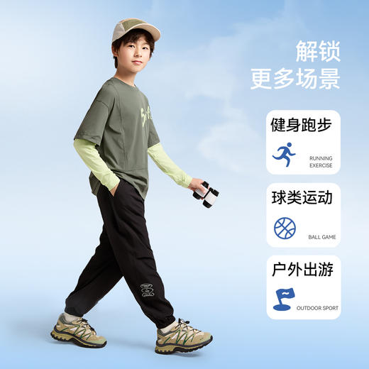 男童全腰梭织单裤春季新款安奈儿童装EB516009 商品图2