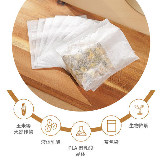 雅集食品级玉米纤维茶包袋（隐藏抽线款7*9cm-120个） 商品图4