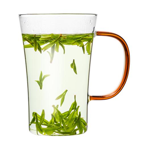 雅集玻璃杯情深杯350ml套装（琥珀把/石绿把-2个装） 商品图0