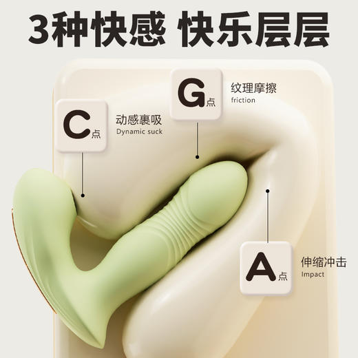 谜姬 喜悦穿戴 入体 转珠震动吮吸穿戴 商品图3