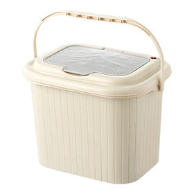 雅集茶具干湿分离茶渣桶7L（灰白色）