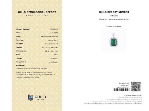 8.7ct刻面祖母绿吊坠 商品图4