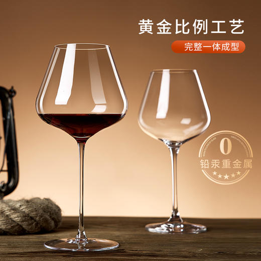 红酒杯套装轻奢醒酒器高级感玻璃杯水晶杯玻璃创意高脚杯 商品图2