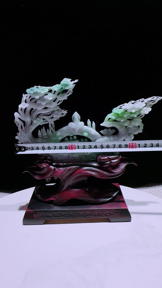 620800翡翠摆件【鹿鸣蝉音】 商品图1