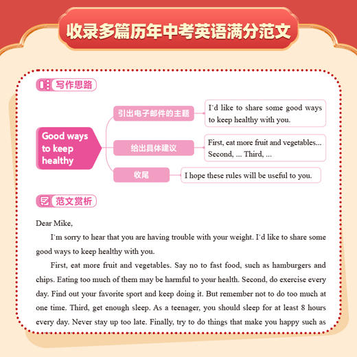 2026版《60天搞定·中考英语作文模板》360个英语作文模版，1500条写作素材 名师写作指导 商品图1