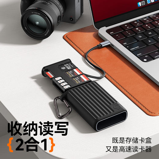 Ulanzi优篮子CFE-A卡/CFE-B卡SD卡闪传卡盒多功能高速卡盒Type-C读卡器数据传输手机电脑相机存储器 商品图1