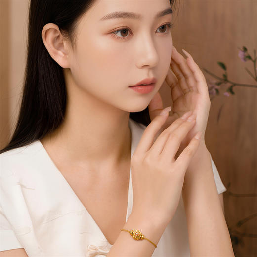 钱袋子转运珠 国潮黄金足金新中式转运珠女士礼物MEMORA诗普琳HP835601、HP835501 商品图1