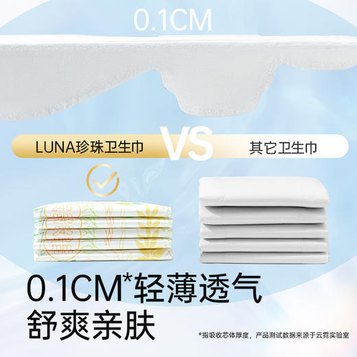 【49元5件】碧芭宝贝云霓LUNA日用夜用抑菌卫生巾 商品图5