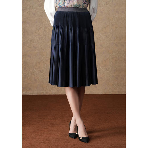 乔万尼秋冬新款半身裙气质高级感百搭百褶裙ET4D973 商品图4