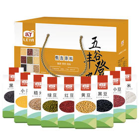 【米香中国】乐丫 五谷丰登杂粮礼盒 甄选原料 多重营养杂粮组合装 真空包装 黑米小米糙米绿豆轻松搭配独立小袋送礼佳品