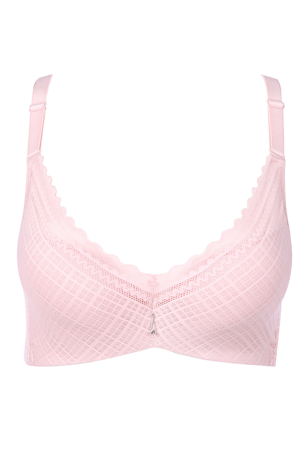 都市丽人内衣聚拢升杯A:加加厚B:加厚蕾丝三排扣无钢圈3/4杯文胸LB05S1