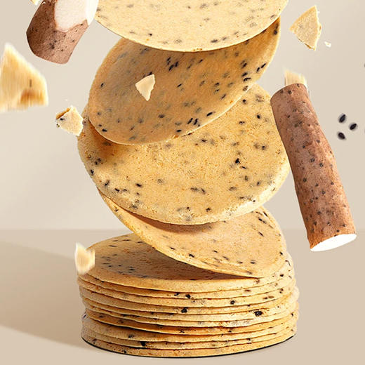 铁棍山药黑芝麻饼400g/盒【原味/咸味】 商品图8