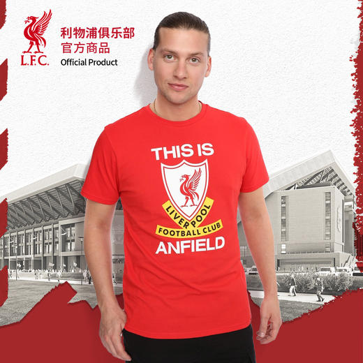 【官网同款】利物浦俱乐部 | TIA红色T恤足球迷运动短袖 商品图0