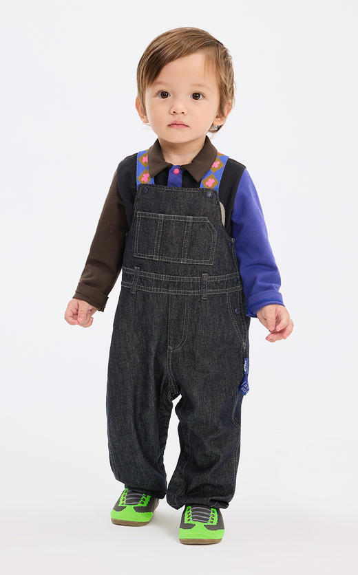 Jnby  25年春款  牛仔背带长裤  YP1E10930 商品图3