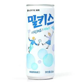 韩国进口乐天妙之吻苏打碳酸饮料250ml