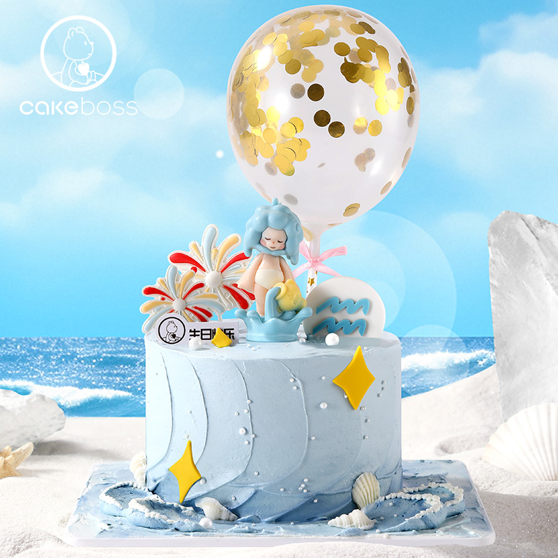 水瓶座“平平安安”水果奶油蛋糕