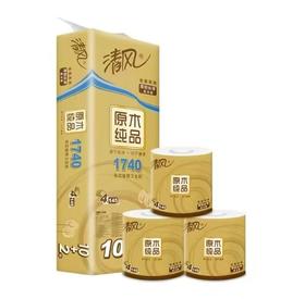 清风 原木金装卷纸（4层145克/卷*12卷）