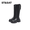 星期六时尚百搭厚底长筒靴SSC3117626 商品缩略图6