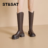 星期六时尚百搭厚底长筒靴SSC3117626 商品缩略图1