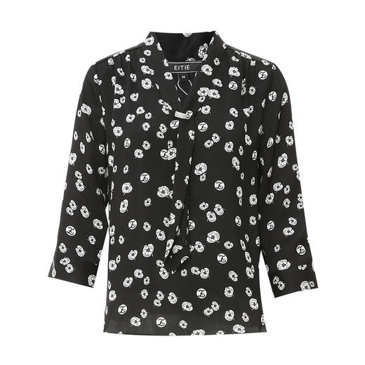 EITIE爱特爱春季新款修身显瘦百搭印花小上衣7713405 商品图5