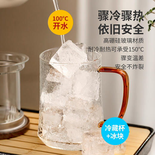雅集玻璃杯玉琮杯500ml（木盖款） 商品图5