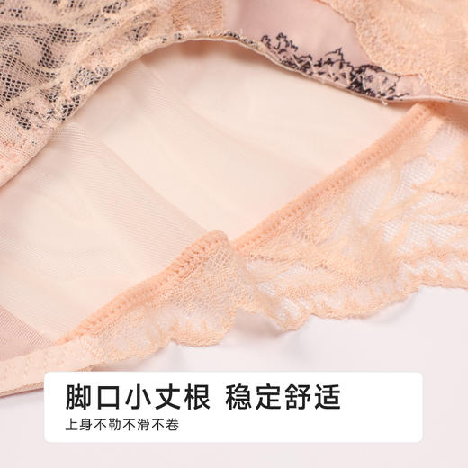都市丽人三角内裤蕾丝+色丁蕾丝网布配套内裤YPH1C5 商品图8
