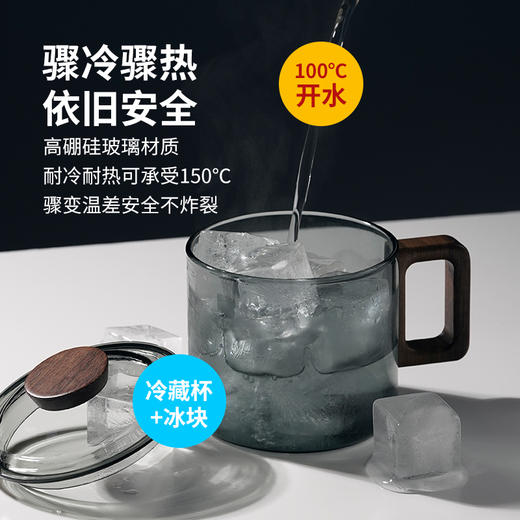 雅集玻璃杯青山杯550ml（烟灰） 商品图3
