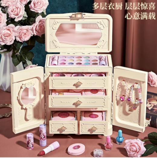 奥智嘉儿童化妆品玩具无毒彩妆盒指甲油口红眼影过家家3-6岁女孩礼物 商品图2