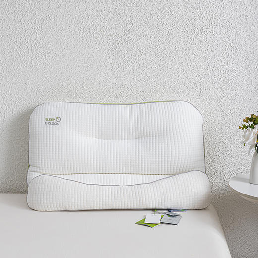 夹芯颈牵引二合一枕  羽丝棉+乳胶颗粒可调节高度柔软支撑护颈枕 商品图4