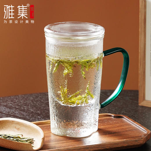 雅集玻璃杯颜觉杯500ml（苏窗/石绿把） 商品图10
