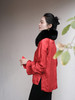 盛唐牡丹| 红色真丝梅花纹女上衣 商品缩略图3