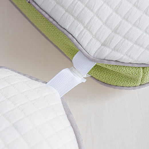 夹芯颈牵引二合一枕  羽丝棉+乳胶颗粒可调节高度柔软支撑护颈枕 商品图10