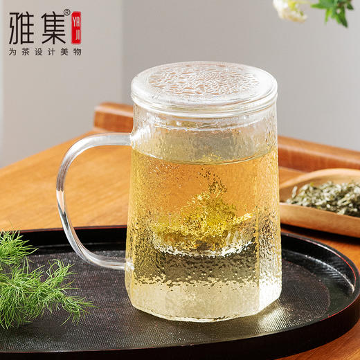 雅集玻璃杯锤纹筑茗杯550ml 商品图1