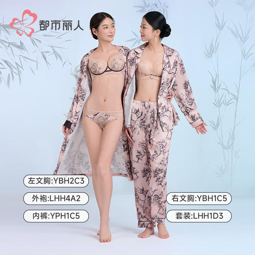 都市丽人三角内裤蕾丝+色丁蕾丝网布配套内裤YPH1C5 商品图3