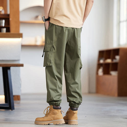 【DQ】大依优型大码男装工装休闲裤男宽松加大码简约百搭束脚长裤男士胖子潮流 商品图10