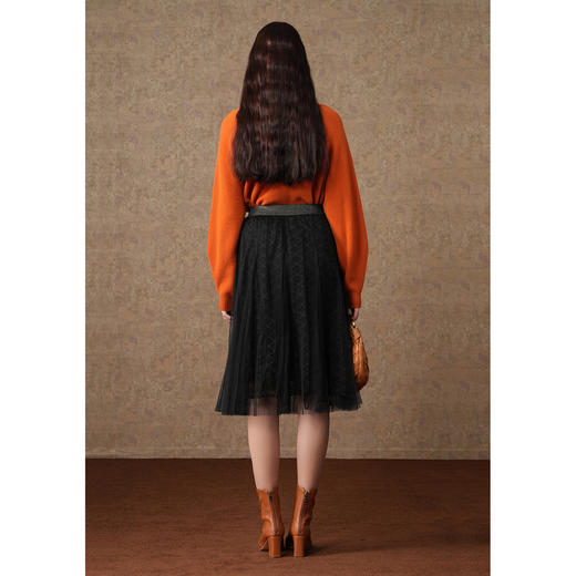 乔万尼网纱半身裙a字半裙百搭减龄设计ET4D021 商品图4