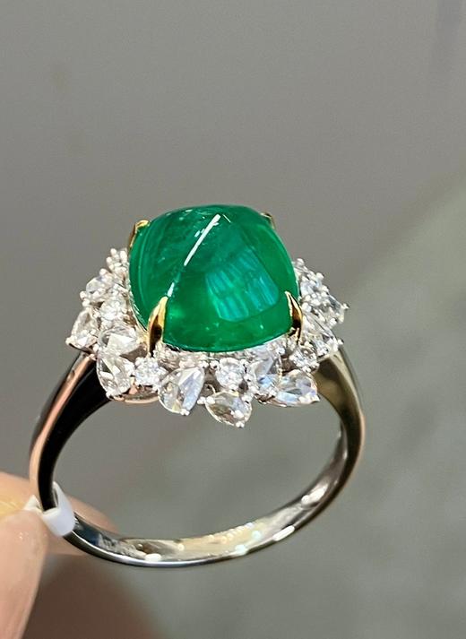 4.2ct糖塔祖母绿戒指 商品图0