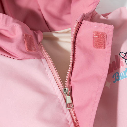 贝贝怡【户外运动】2025新款春夏女童外套薄款遮阳透气防风连帽夹克ZB1ES040 商品图6