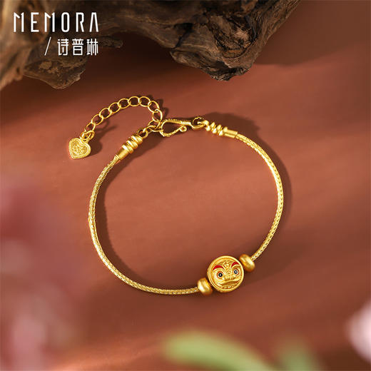 国潮醒狮转运珠 黄金足金醒狮转运珠祝福礼物MEMORA诗普琳HP499201、HP499202 商品图4