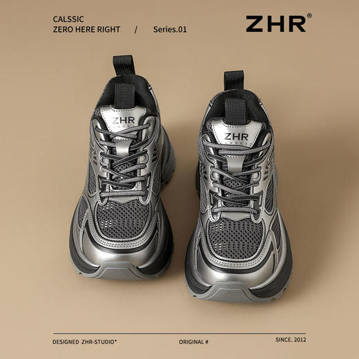 ZHR则则透气增高老爹鞋网面显瘦女鞋春季新款ins百搭休闲运动鞋女 商品图1