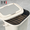 雅集茶具干湿分离茶渣桶7L（灰白色） 商品缩略图13
