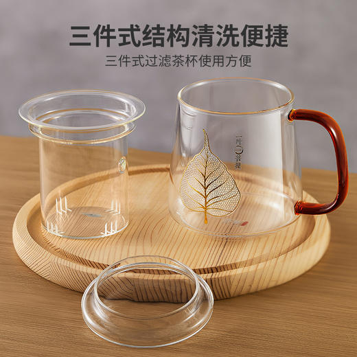 雅集玻璃杯一叶菩提杯500ml 商品图8