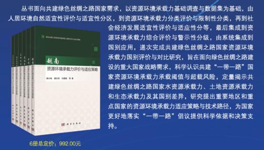 【全6册】绿色丝绸之路资源环境承载力国别评价与适应策略丛书 商品图0