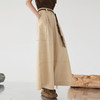 谜底阔腿裤女2025春新品时髦造型感宽松特色大口袋长裤251MK0073 商品缩略图1