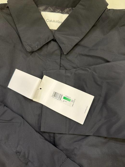 瑕疵Calvin Klein/CK 女士秋冬尖领纯色隐藏单排扣双口袋长袖夹克外套 商品图3
