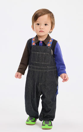 Jnby  25年春款  牛仔背带长裤  YP1E10930