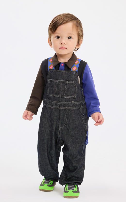 Jnby  25年春款  牛仔背带长裤  YP1E10930 商品图0