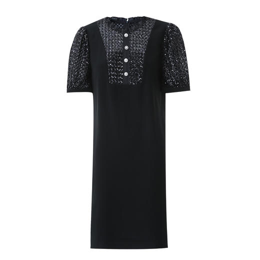 EITIE爱特爱夏季新款洋气镂空蕾丝显瘦收腰连衣裙7707417 商品图5