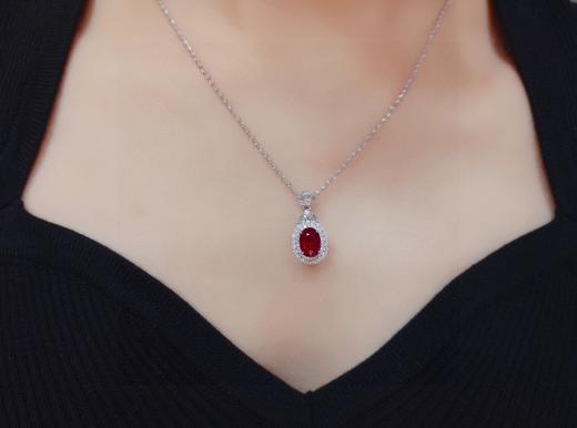2.12ct刻面红宝石吊坠 商品图3