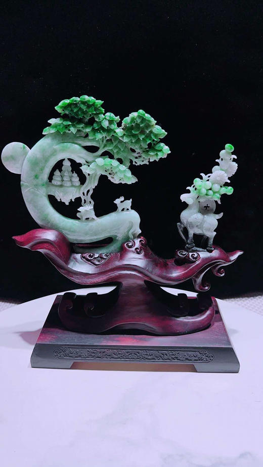 620802翡翠摆件【一路发财】 商品图5